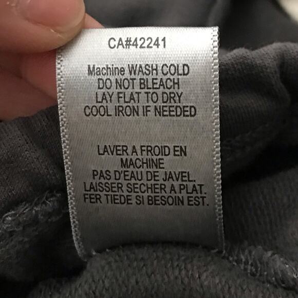 Young Fabulous & Broke Medium M Gray Ruched Full Zip Sweatshirt French Terry - Picture 8 of 8